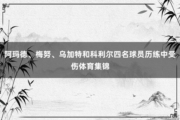 阿玛德、梅努、乌加特和科利尔四名球员历练中受伤体育集锦