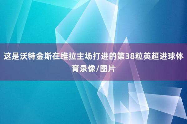 这是沃特金斯在维拉主场打进的第38粒英超进球体育录像/图片