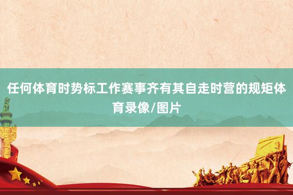 任何体育时势标工作赛事齐有其自走时营的规矩体育录像/图片