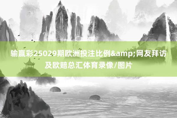 输赢彩25029期欧洲投注比例&网友拜访及欧赔总汇体育录像/图片