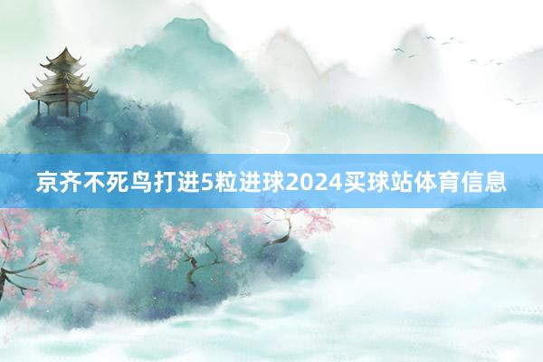 京齐不死鸟打进5粒进球2024买球站体育信息