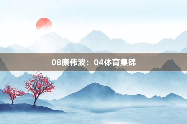 08　　康伟波：04体育集锦