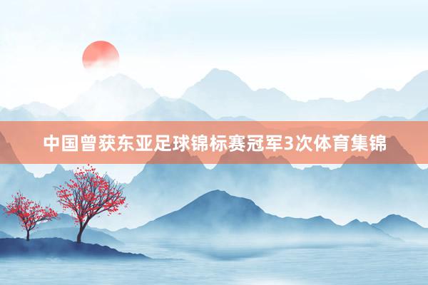中国曾获东亚足球锦标赛冠军3次体育集锦