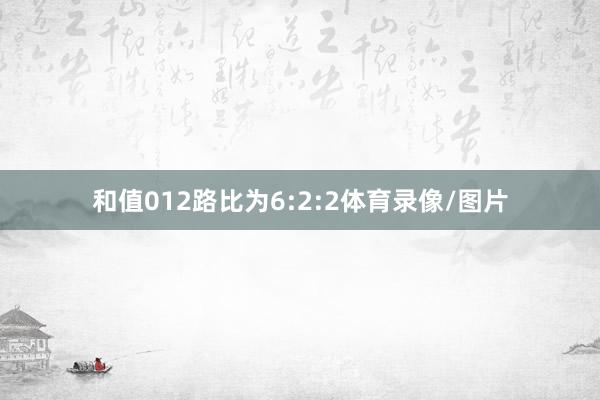 和值012路比为6:2:2体育录像/图片