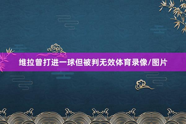 维拉曾打进一球但被判无效体育录像/图片