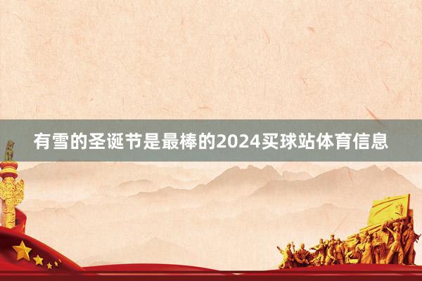 有雪的圣诞节是最棒的2024买球站体育信息