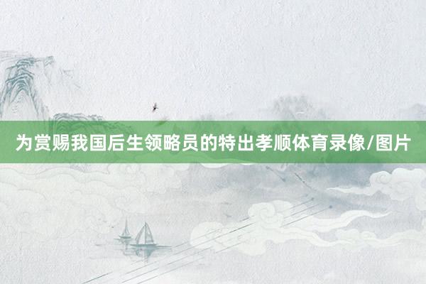 为赏赐我国后生领略员的特出孝顺体育录像/图片