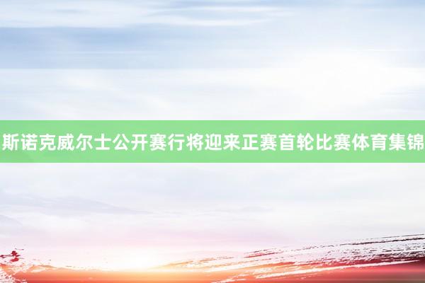 斯诺克威尔士公开赛行将迎来正赛首轮比赛体育集锦